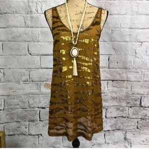 Urban Outfitters Ecote Tiger’s eye tunic dress